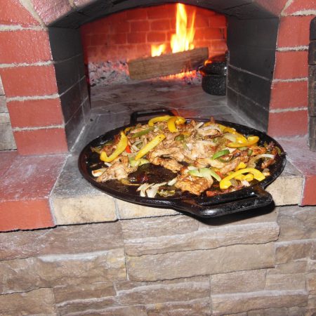 Wood fired fajitas.