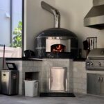 Forno Nardona Napoli Model wood fired pizza oven installed at a Davis Island home in Tampa, Florida.