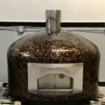 Copper tiled Napoli with "Forno d'Conte" engraved on the face plate.