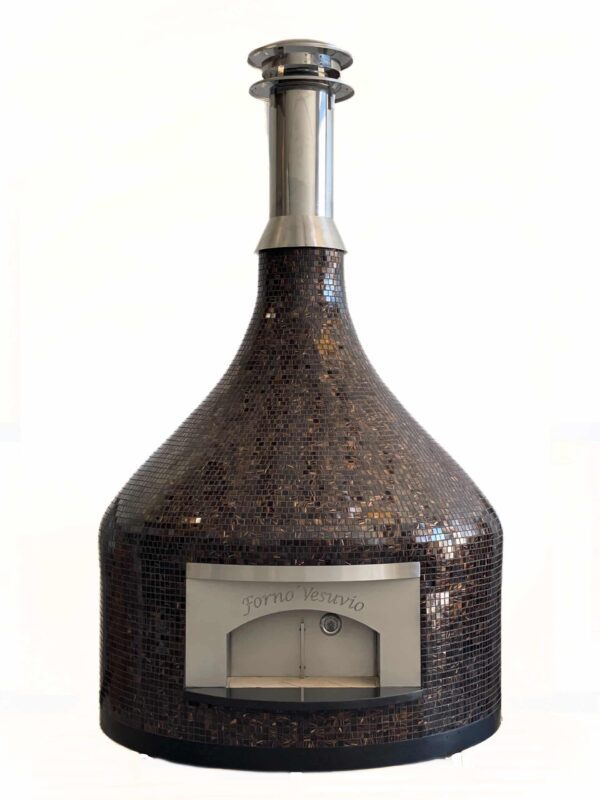 The Forno Nardona Vesuvio Pizza Oven in copper tile with a white background.