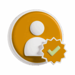 My Account Icon for Forno Nardona in white, burnt orange and yellow.